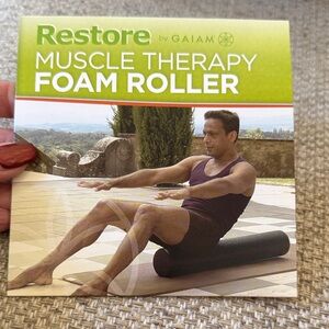 GAIAM Restore Muscle Therapy Guide for the Foam Roller Roller not included
